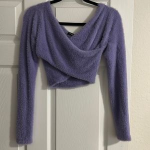 Super soft lavender sweater - off the shoulder. Purchased from soFl boutique